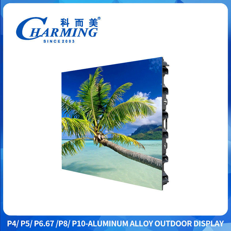 38kg trọng lượng P4 960x960 128mm độ dày ngoài trời màn hình hiển thị LED với khóa chống nước