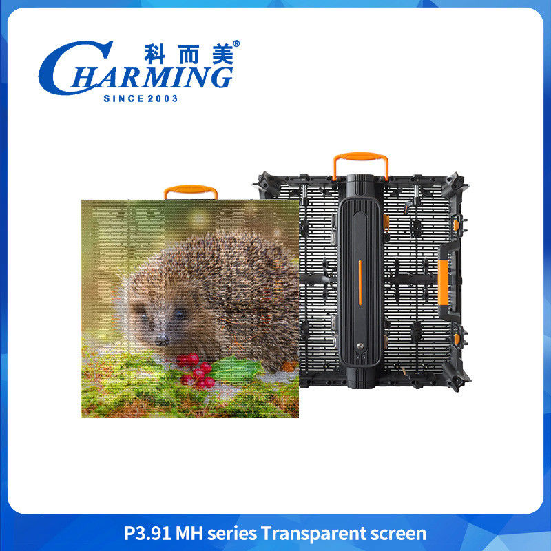 Full Color P3.91 Màn hình hiển thị LED ngoài trời trong suốt HD Màn hình hiển thị LED trong suốt Cho quảng cáo