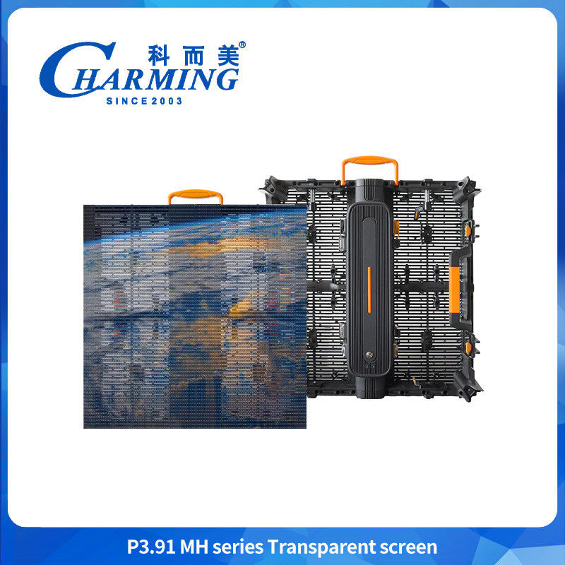 Màn hình LED rèm ngoài trời cực nhẹ IP65 Độ minh bạch cao 3.91mm 4K