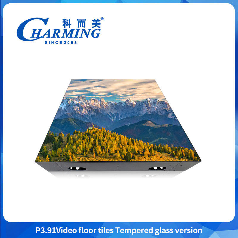 P3.91 Glass + Gob Cover Led Dance Floor Screen 3840hz Hiển thị độ nét cao cho Banquet Hall& Wedding Hotel