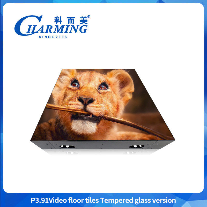 Khả năng tải 500KG sàn nhảy thắt P3.91 sàn nhảy thủy tinh Công nghệ đóng gói nhanh