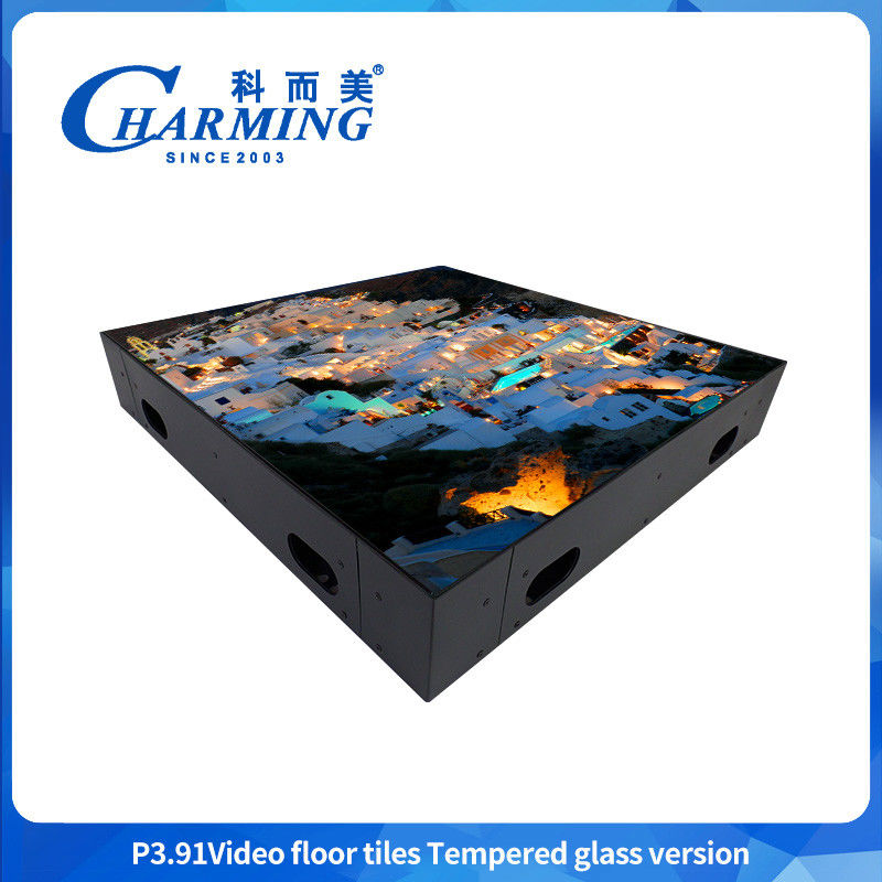 50x50CM Led Dance Floor P3.91 Video Floor Tiles Phiên bản kính nóng