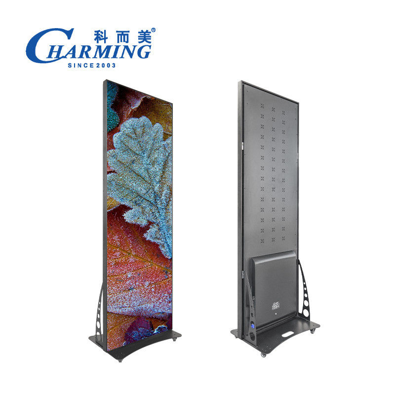 P1.86-P2.5 Di động quảng cáo kỹ thuật số trong nhà Led Poster Display Led Video Wall