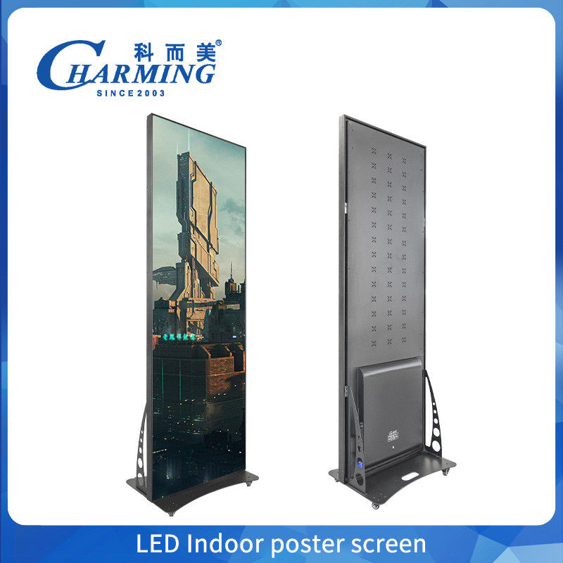 Màn hình hiển thị poster LED 4k di động P1.86, P2 Quảng cáo màn hình tường video LED