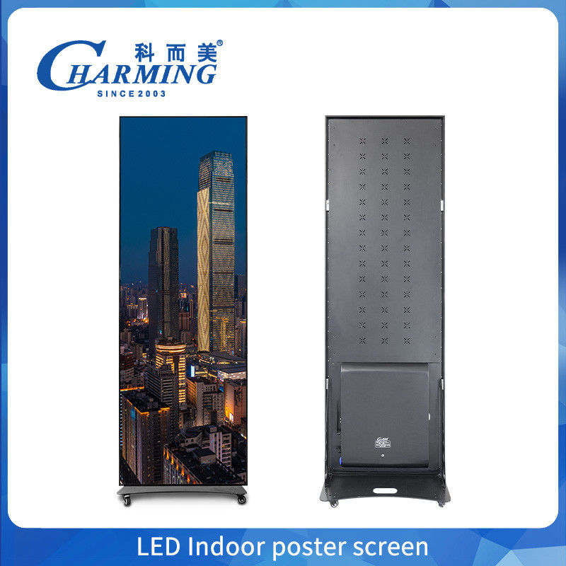 Đứng Wifi thông minh di động Hd P1.86 P2 Digital Advertising LED Poster Display Screens