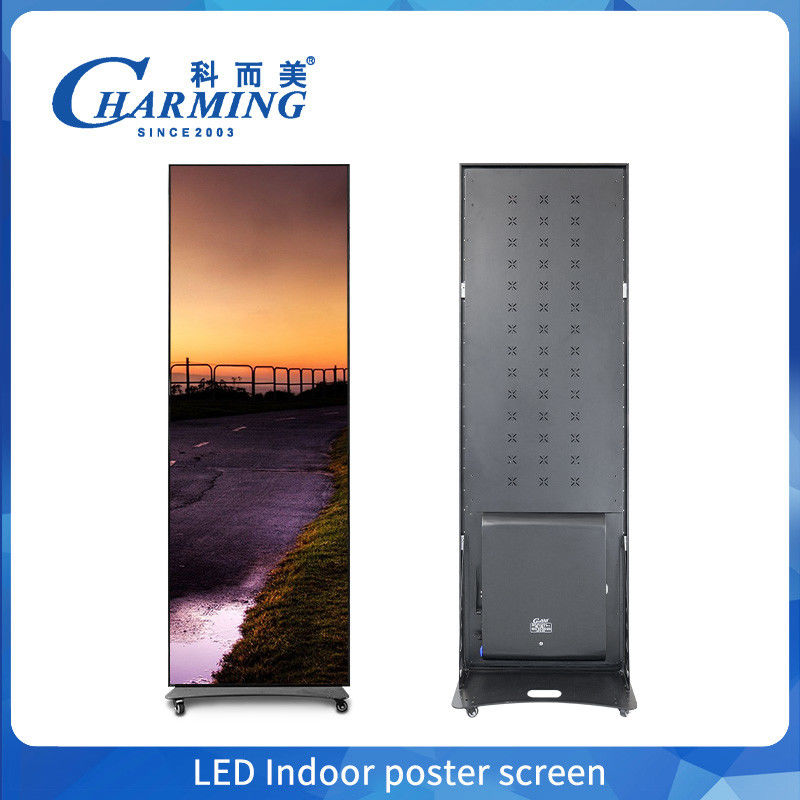Poster kỹ thuật số di động Smart TV quảng cáo trong nhà Poster màn hình 1.86mm độ phân giải cao