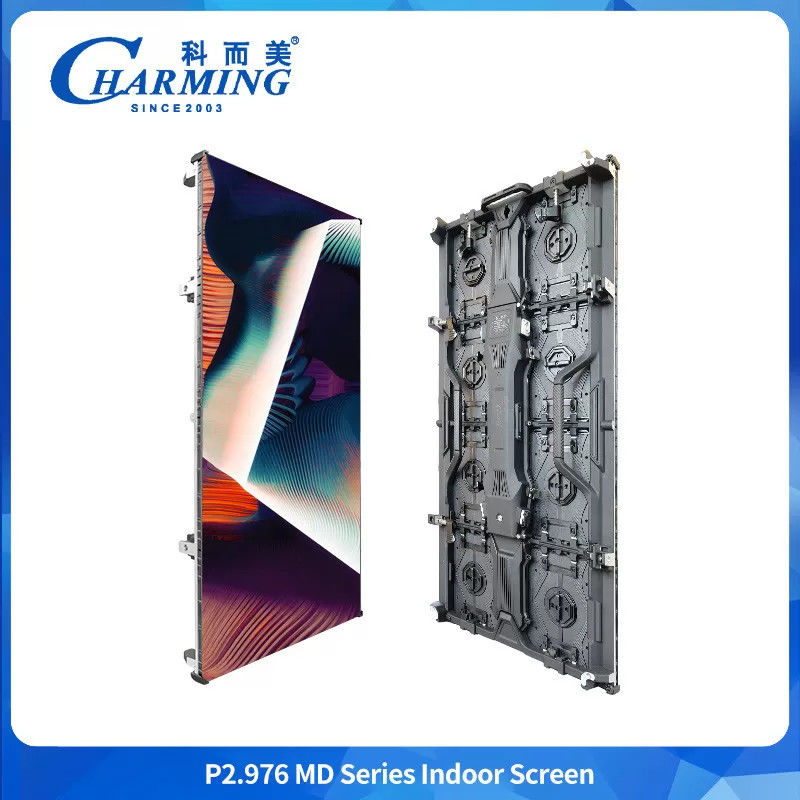Hình ảnh tuyệt vời Khóa cong có giá trị 140 ° P2.98 K-Series Khung hiển thị ngoài trời Kết nối Tủ cho thuê nhanh chóng