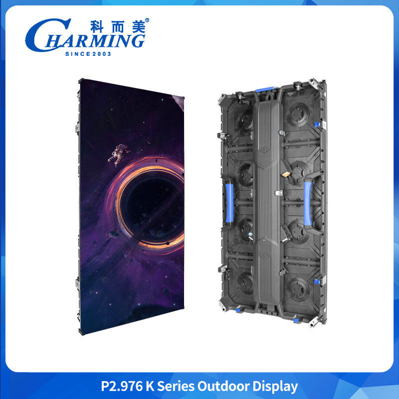 Nhiệt độ làm việc cứng chắc mạnh -20 °C-60 °C P2.976 K RGB Màu sắc LED bảng hiệu LED màn hình tường với tỷ lệ làm mới cao