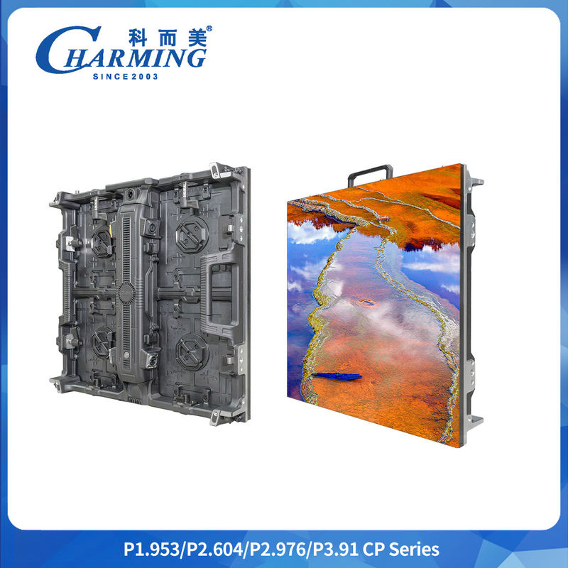 Mô-đun có thể tháo rời và hộp điều khiển điện P2.6/2.98/3.91 CP Series Outdoor LED Video Wall có thể được mở bằng một vòng xoắn