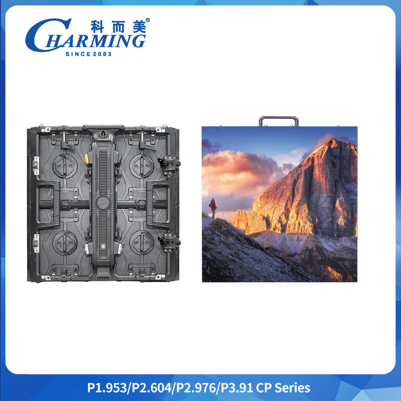 P2.6/2.976/3.91 Hộp hợp kim nhôm có kích thước cung điều chỉnh 500 * 500mm / 500 * 1000mm 7680Hz HD Cho thuê ngoài Led Didplay