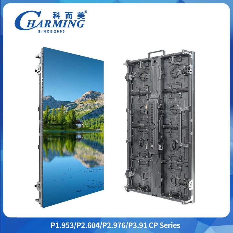 Độ nét cao P1.9-3.91 7680hz Tỷ lệ làm mới Cp Series 500 * 500 / 1000mm Staggered Splicing Rental Curved Regula Outdoor And Indoor Flexible Led Video Wall