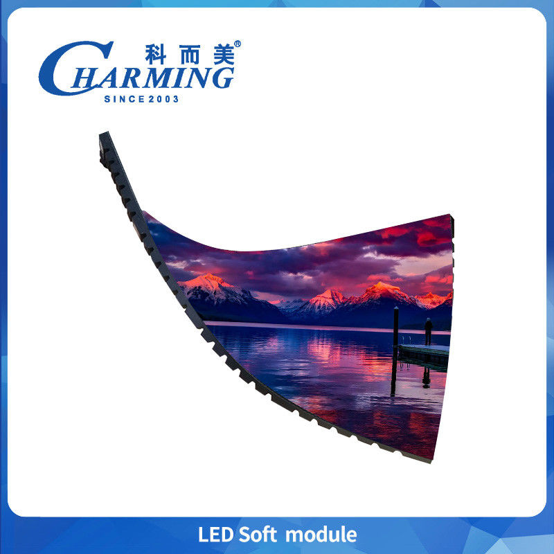 Tường video mô-đun mềm LED nội thất có tỷ lệ làm mới cao cho các chiến dịch quảng cáo ánh sáng và tổ chức sự kiện