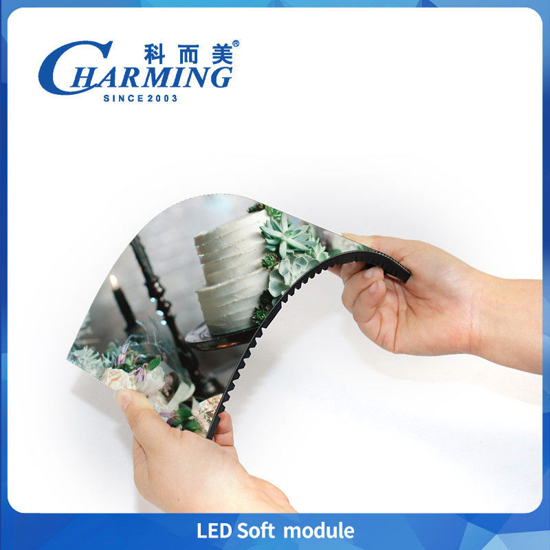True Color Indoor P3 P4 Soft Module Curved Flexible Led Display Screen Cho sử dụng cột hình trụ