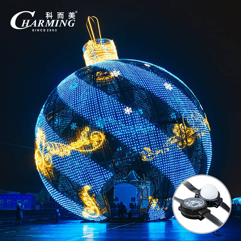 Đèn điểm ảnh độ sáng cao CM-40C φ40x15.2mm RGB IP66 Vỏ PC Lý tưởng cho Bảng quảng cáo & Chiếu sáng cầu