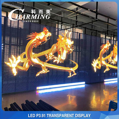 Màn hình LED chống va chạm 230W trong suốt, SMD2020 Nhìn xuyên qua bảng LED