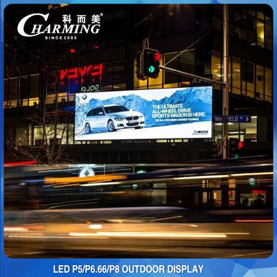 Tường video LED ngoài trời đủ màu M5 chống nước IP65 960 * 960mm cho thuê biển quảng cáo
