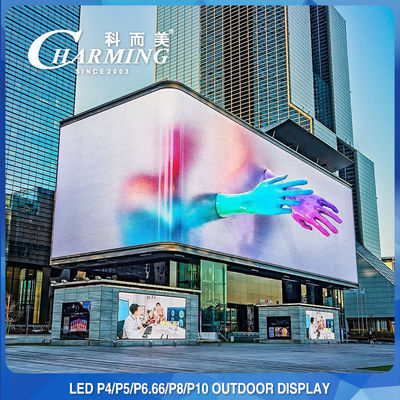 Quảng cáo biển quảng cáo LED chống mài mòn 256x192, Bảng hiển thị video LED ngoài trời IP65
