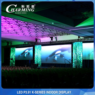 Tường video hiển thị LED P3.91 200W, Màn hình tường LED đa năng Hiển thị ngoài trời