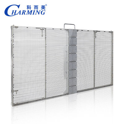 Tường video LED trong suốt có độ thẩm thấu cao Màn hình LED trong suốt ngoài trời 1000x500mm