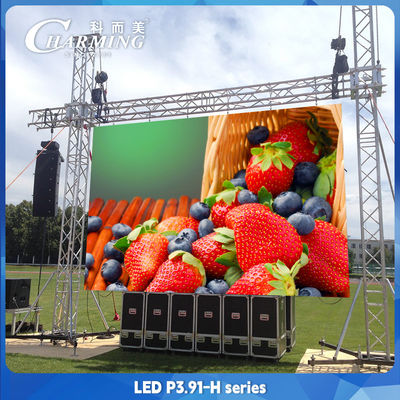 P3.91 Quảng cáo ngoài trời màn hình tường video LED IP65 chống nước