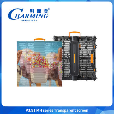 Độ minh bạch cao P3.91 LED Video Wall Hiệu ứng sống động màn hình màn hình LED trong suốt ngoài trời Cho quảng cáo kính cửa sổ