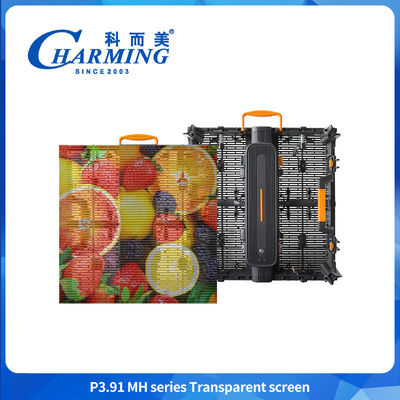 16 bit P3.91MH Series Transparent LED Display Nhiều phương pháp lắp đặt màn hình lưới LED