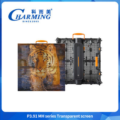 500 * 500mm P3.91 LED màn hình trong suốt Trung tâm mua sắm Quảng cáo màn hình màn hình tường LED