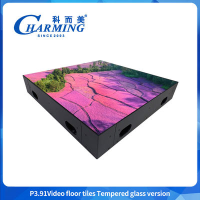 P3.91 Đèn sàn video LED độ sáng cao và hiệu ứng thực tế màn hình sàn video LED Thiết kế đầy màu sắc Đèn sàn LED