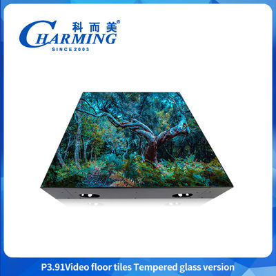 500 * 500mm Led Dance Floor In Wedding & Car Show 3840hz Kiểm tra thủy tinh chống nước gương LED Video Floor Tile