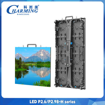 Nội thất P2.6 Cho thuê màn hình LED hợp kim nhôm bảo trì phía trước LED Video Wall