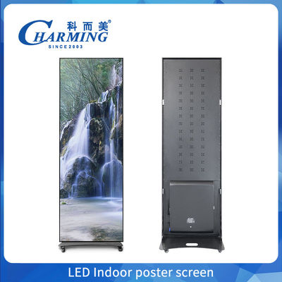 Full Color P2.5 P1.86 P2 Indoor Led Poster Display Screen Wifi USB Floor Standing Led quảng cáo Digital Poster Display
