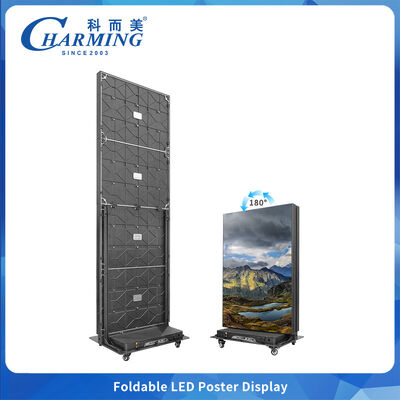 Màn hình LED Video điều khiển bằng điện thoại thông minh với bước điểm ảnh P1.86, P2, P2.5 và thiết kế có thể gập lại để vận hành dễ dàng