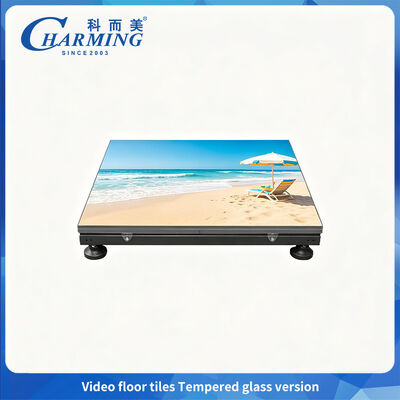 P3.91 Phiên bản thủy tinh thô, gạch sàn video, chống mòn và sức tải 500kg